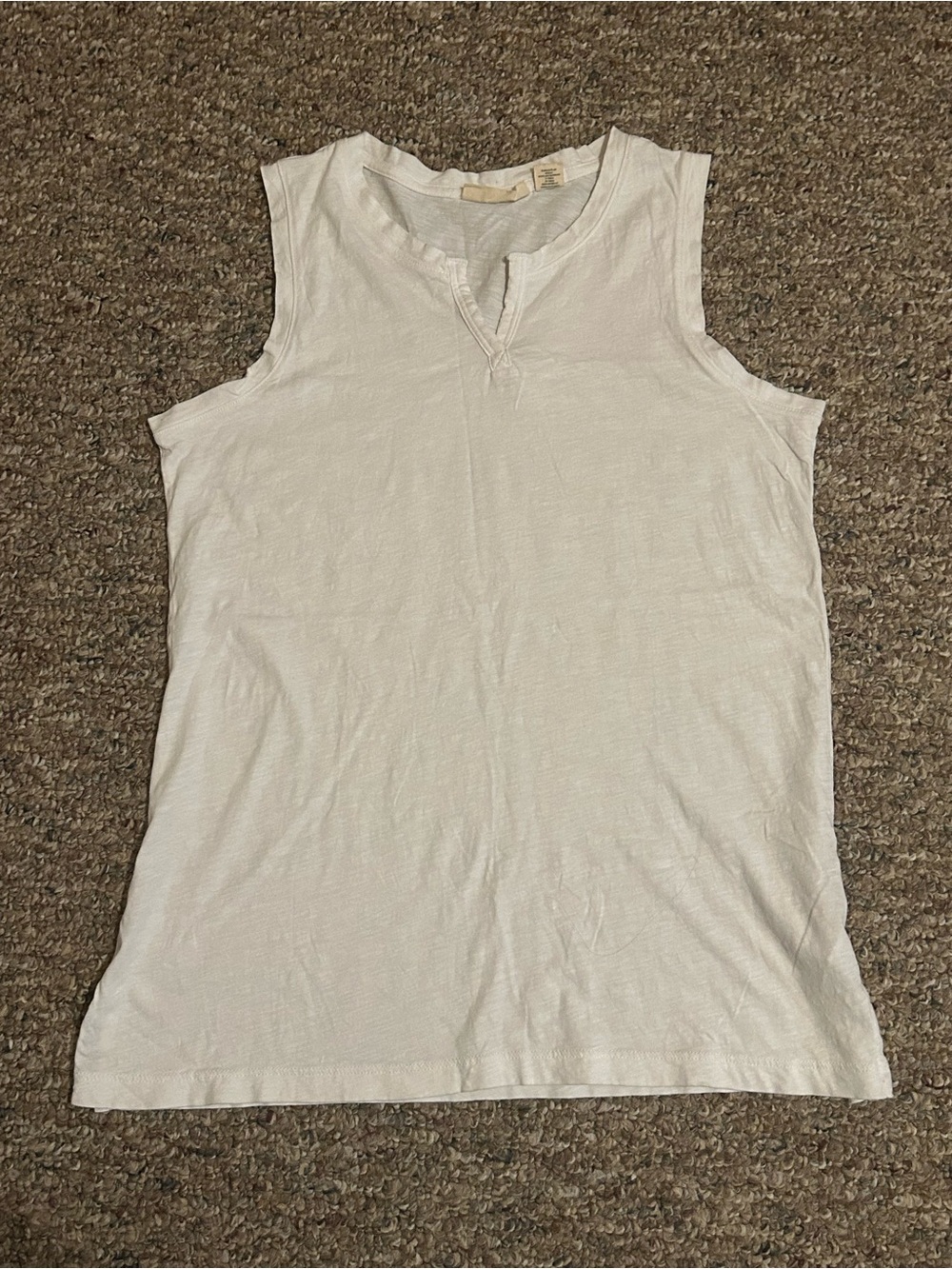 Christian Siriano Women’s Size Medium White Cotton Tank Top